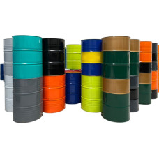 Beczkopol Plieninė metalinė statinė TH 216,5 l su grioveliais 3/4 ir 2 colių kamščiams - MIX SPALVOS