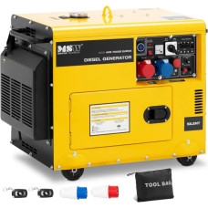 MSW Dyzelinis generatorius ant ratų 230/400 V 7500 W 8,75 kVA 16 l