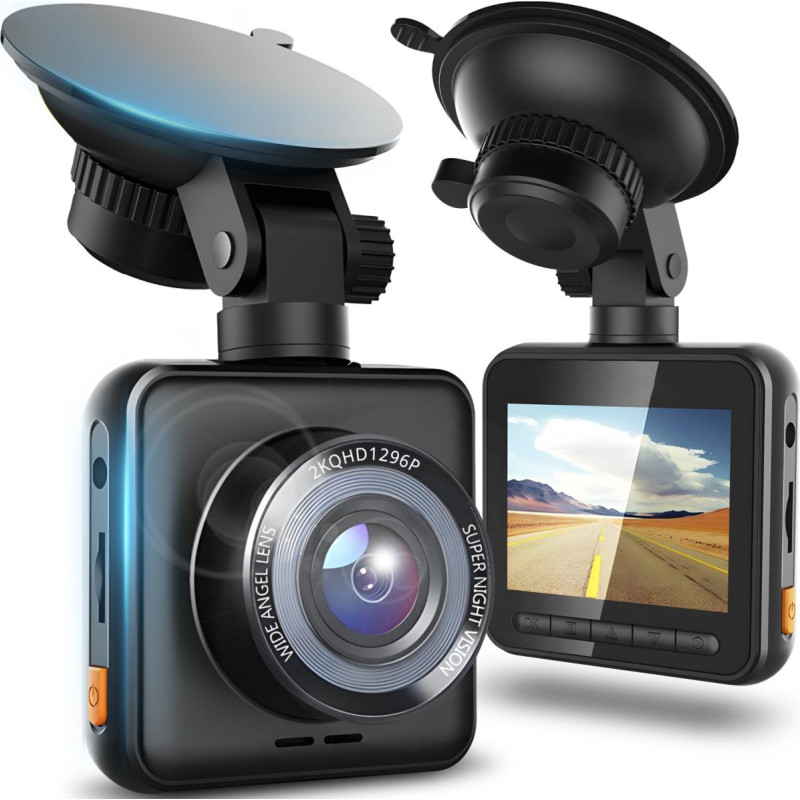 Retoo Vaizdo registratorius automobilinė kamera su GPS moduliu 2K WiFi 2'' TFT LCD ekranas