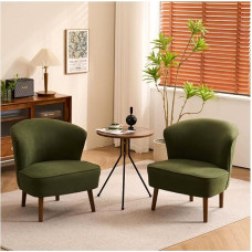 Amerikanisches Retro-Set aus Tisch und Stühlen, einzelner Sitz mit gebogener Rückenlehne, bequemer gepolsterter Lounge-Lesestuhl, for Wohnzimmer, Balkon, Leseecke(B)