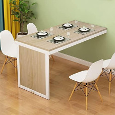 Klappbarer Esstisch für kleine Räume, wandmontierter wandbarer Schreibtisch, MDF-Wandtisch für Büro, Schlafzimmer, Küche, platzsparendes Design
