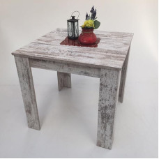 Dani Canyon Dining Table White Pine 80 x 80 cm