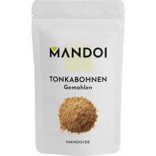Mandoi Wild Tonka Bean Ground 50 g, geriausi Tonka milteliai. Aukščiausios kokybės Tonka pupelės iš Venesuelos