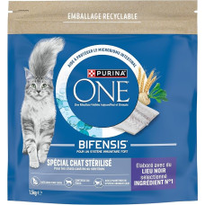 PURINA ONE Specialiai sterilizuotas kačių maistas Black Space 1,5kg