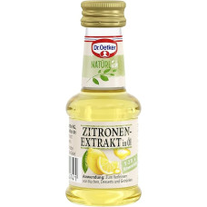 Dr. Oetker Natūralus citrinų ekstraktas 35 ml - Iš Sicilijos citrinų gaunamas citrinų ekstraktas suteikia pyragams, pyragaičiams ir desertams nepakartojamą dangišką citrusinių vaisių poskonį.
