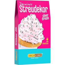DECOCINO Silver Dream 40 g - sidabras yra naujasis auksas, optimaliai suderintas sidabro mišinys, puikiai tinka vakarėliams, teminiams vakarėliams, gimtadieniams ar šventėms, idealiai tinka tortams, pyragams ar keksiukams puošti