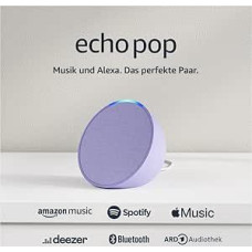 Echo Pop (Newest gen) | Full sound compact Bluetooth smart speaker with Alexa | Lavender Bloom