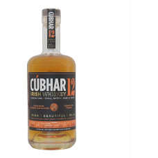 Cúbhar Irish Grain Cognac Single Cask 700 ml I Tris kartus distiliuotas vieno salyklo viskis I Airiškas viskis, brandintas 12 metų Burbono statinėje I Alc. 46 % tūrio ribotas