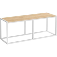 HOOBRO EWN12CD01 Valgomojo suolas, 120 x 30 x 46,5 cm, pramoninio dizaino virtuvės suolas, valgomojo suolas, tvirtas metalinis rėmas, lengvai surenkamas, skirtas virtuvei, svetainei, prieškambariui, miegamajam