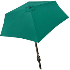 Didelis sodo skėtis, šešiakampis skėtis, balkono skėtis, skersmuo 300 cm, žalias, aliuminio strypas, skersmuo 48 mm, su rankenėle, vėdinimo stogelis, aktyvus sodas