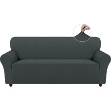 Easy-Going Stretch Fleece Sofa Cover 3 Seater Non-Slip Sofa Slipcovers for Kids Pets Dogs 1 Piece Soft Couch Covers for Leather/Cotton Sofa Washable Sofa Covers Furniture Protector