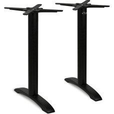 Dublino Premium PJ7622 Stalo rėmas Juodas ketaus stalas Valgomasis stalas Aukštis 73 cm 18 kg Pagrindas 55 x 8 cm Max. Stalviršio dydis 140 x 80 cm