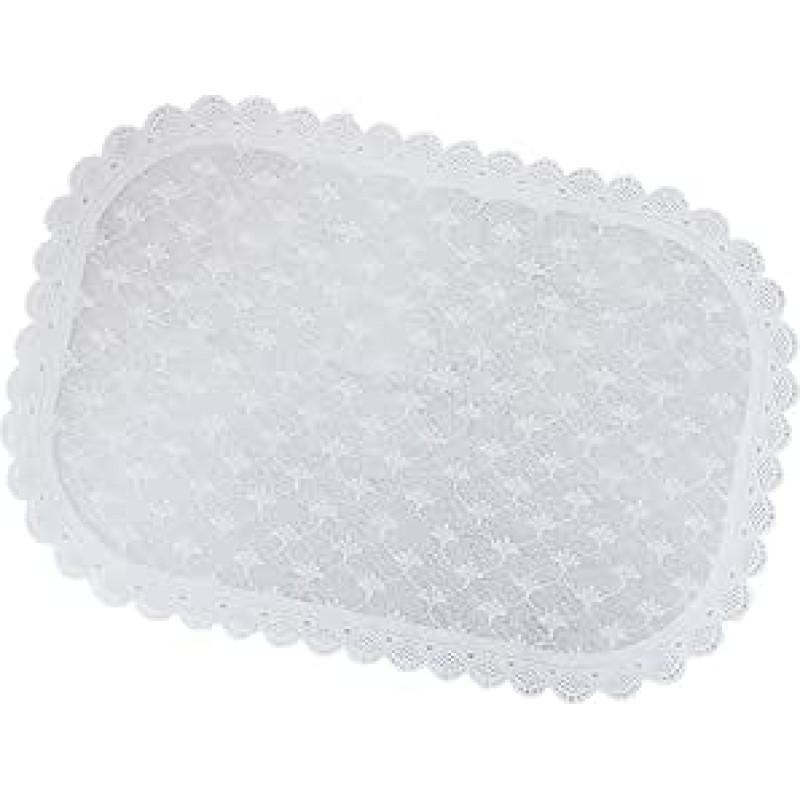 STOBAZA PP Tischset mit Spitzenmuster rutschfeste Tischmatte und Getränkeuntersetzer Multifunktional für Küche Esszimmer und Restaurant