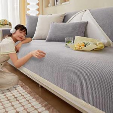 YWQJL Sofos antklodė, I formos antklodė, kampinė sofa, U formos vandeniui atspari sofos apsauga, neslystanti, 1, 2, 3, 4 vietų sofos antklodė, atspari vandeniui šunims, sofos antklodė, I-90 x 240 cm