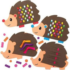 Baker Ross AX168 Ežio audimo rinkinys, 6 dalys, įvadas į siuvimą pradedantiesiems, skirtas vaikų menų ir amatų projektams