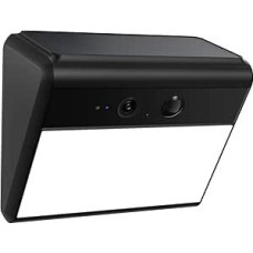 Woox 2K Outdoor Solar Surveillance Camera with Wall Light, Motion Activated, Outdoor Camera, WLAN Wireless Battery, with AI Detection of People/Animals/Vehicles, Colour Night Vision, IP65 Waterproof