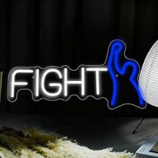 LED-Neonlicht-Schilder, Schlafzimmer-Neonlicht, dimmbare Leuchtschilder, USB-betrieben für Schlafzimmer, Wohnzimmer, Zuhause, Bar, Geburtstag, Hochzeit, Party, Spielzimmer (Fight 1)