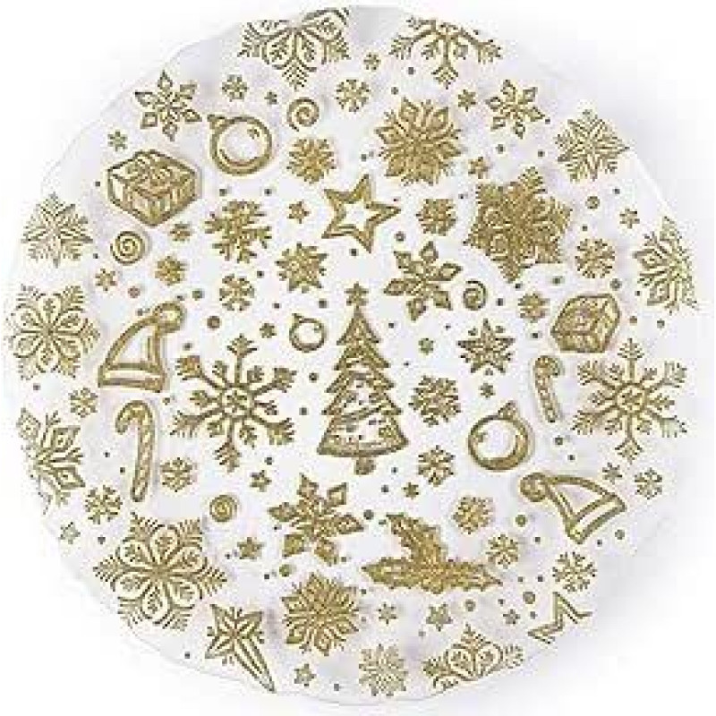 Excelsa Gold Set of 2 Glass Serving Plates