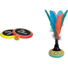Schildkröt Funsports Softdisc Ogo Sport Set, Standard Size, Red, Yellow, Diameter 29 cm, 970117 & Neoprene Peteca, Hand Shuttlecock with Soft Neoprene Playing Surface, Indiaca