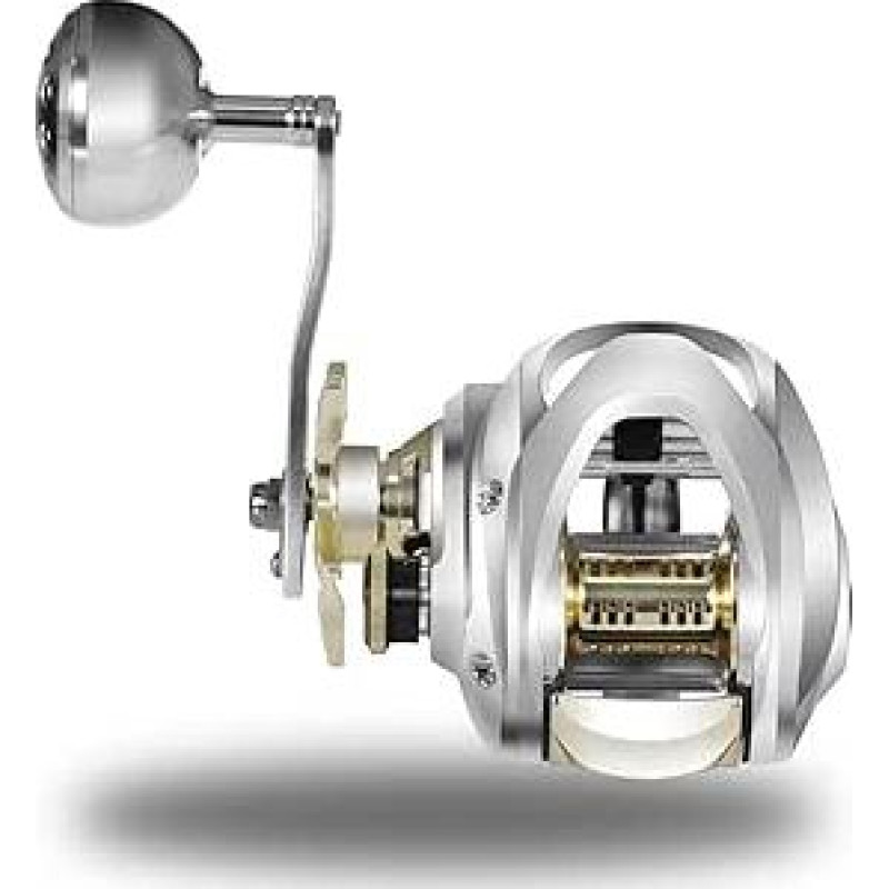 Visas metalinis korpusas Drop Casting ritė Didelė jūros žvejybos ritė Druskingas vanduo Vandeniui atsparus kairės rankos