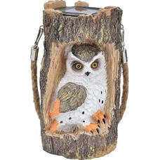 Outdoor LED Solar Lights, Garden Solar Lights, Highly Simulated Owl Figure Pendant Lamps, Waterproof IP67 Hanging Lantern for Yard Path Outside Patio, Lawn Decoration for Birds