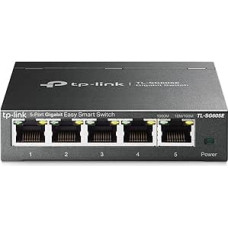 TP-Link TL-SG605E 5-Port Gigabit Easy Smart Managed Network Switch (Plug and Play, Metal Housing, QoS, IGMP Snooping, VLAN, Central Management, Energy Efficient)