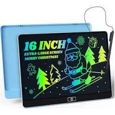 16 colių LCD rašymo lenta vaikams, spalvota piešimo lenta, magiška lenta, ekologiška, edukacinis žaislas 3-12 metų berniukams ir mergaitėms, gimtadienio dovana, velykinės dovanos