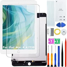 H&LYCYJ Display Bildschirm für iPad mini 4 7.9 Zoll (2015) A1538 A1550 LCD Bildschirm Ersatz Assembly with kit (Weiß)