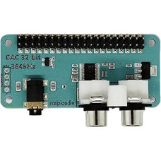 RASPIAUDIO Garso DAC Kepurė Garso kortelė (Audio + V3), skirta Raspberry PI5 / PI4 / Pi Zero / PI3 / PI3B / PI3B+ / Geresnė kokybė nei USB