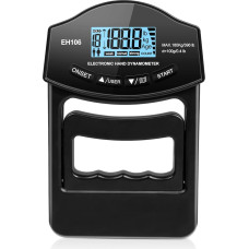 OSDUE Digital Hand Strength Gauge, Hand Dynamometer, Black, Electronic Grip Strength Gauge, Grip Strength Trainer, Power Meter with USB Charging Cable