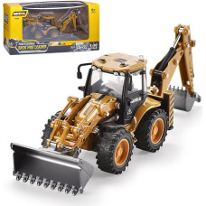 HUGMIE 1:50 ekskavatorius žaislas, traktorius-kasimo mašina, statybų aikštelės transporto priemonės vaikams, buldozeris žaislas nuo 8 metų, 2-in-1 ekskavatorius Kalėdų gimtadienio dovana berniukui