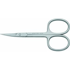 nippes Solingen Odelės žirklės, pagamintos iš nerūdijančio plieno, 9 cm, su užsegamu šiaudeliu, išlenktu ir sukietėjusiu galiuku, hipoalerginės ir sterilizuojamos, tiksliai kerpa mažus odos plotus