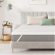 Novilla Matratzen Topper 140x200 5cm Höhe Bambus-Schaumstoff MatratzenTopper für Boxspringbett Wohnwagen Schlafsofa Matratzenauflage Bezug Waschbar Oeko-TEX