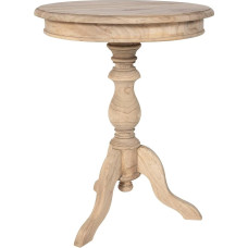 CLP Wiva šoninis staliukas Apvalus 50 cm skersmens medinis staliukas svetainei ir valgomajam, pagamintas iš aukštos kokybės 