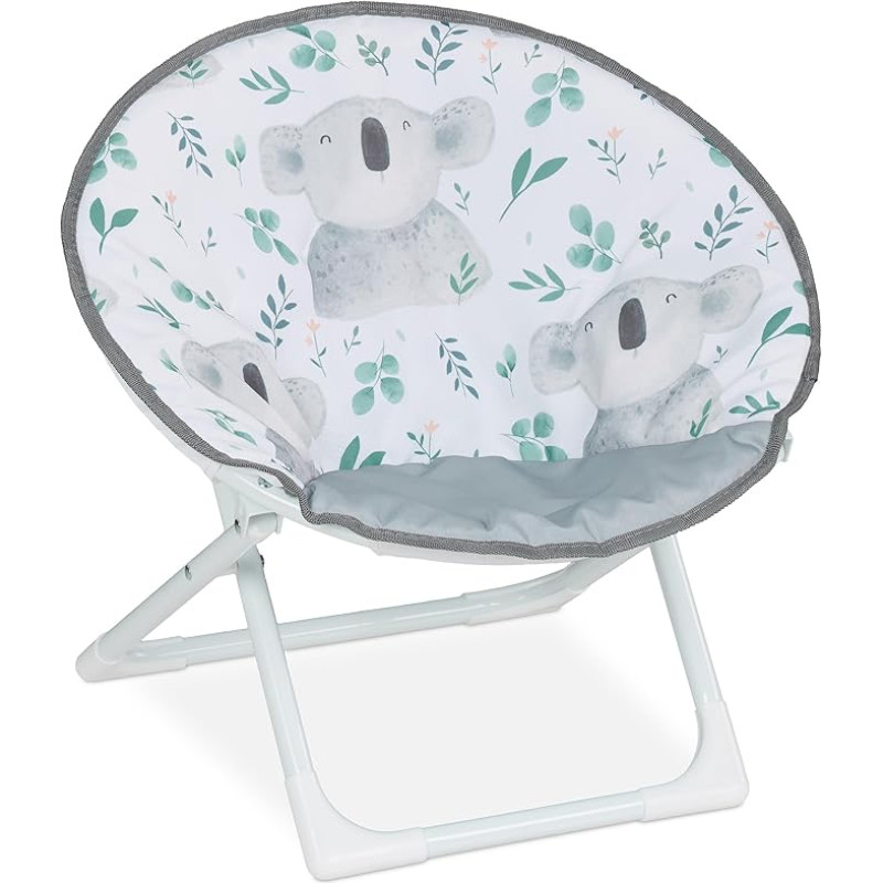 Relaxdays Moonchair Vaikiška sulankstoma kėdutė Koala H 47 x W 50 x D 48 cm Vaikiška kėdutė Lauko ir vidaus kėdutė Vaikiška kėdutė Spalvota