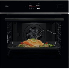 AEG TB8SB73ZAB 70L Multi-Function Oven Steam Cleaning 25 Functions 119 Automatic Programmes Thermal Probe Steam Cooking Touch Screen Telescopic Rails Wi-Fi Connectivity Black