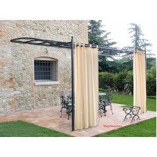 Megashopitalia Užuolaida pavėsinė Pergola Porch Packed su medvilnės kilpomis