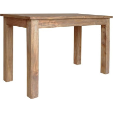 vidaXL Medžio masyvo valgomojo stalas 120x60x77 cm Pradžia Virtuvės baldai