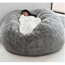 IJNBHU Bean Bag kėdės dangtis, milžiniškas kailinių pupų maišas, sofos dangtis, ypač didelis skalbiamas pupų maišo dangtis vaikams, pupų maišo dangtis be užpildo (14 spalva, dydis: 1,52 m)