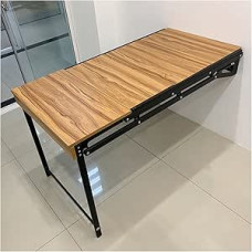 Sulankstomas sieninis stalas, dvigubos paskirties sieninis sulankstomas stalas, erdvę taupantis baldas balkonui/mažam butui/virtuvei/studijai/lentyna/gėlių stovui/baro staliukui (spalva: D)