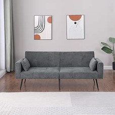 Sofa, 3-Seater Sofa with Sleep Function, Futon Folding Sofa, Convertible Sofa Bed, Folding Sofa, Sofas with Adjustable Backrest for Living Room/Bedroom