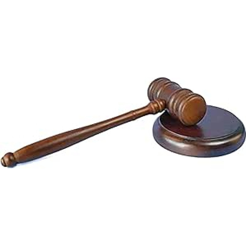 Holzhammer, handgefertigt, zarter, Anwaltshammer, Hammer, Soundblock-Set Für Anwälte Richter