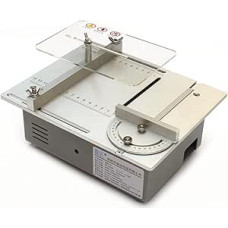 Werkzeugdrehmaschine Standard 未处理 Mini-Holzdrehmaschine, 120 W, DIY-Tischkreissäge, höhenverstellbar, 30 mm, Winkel 0-90 Grad, mehrfarbig, mehrere Größen(Bright Silver,B)