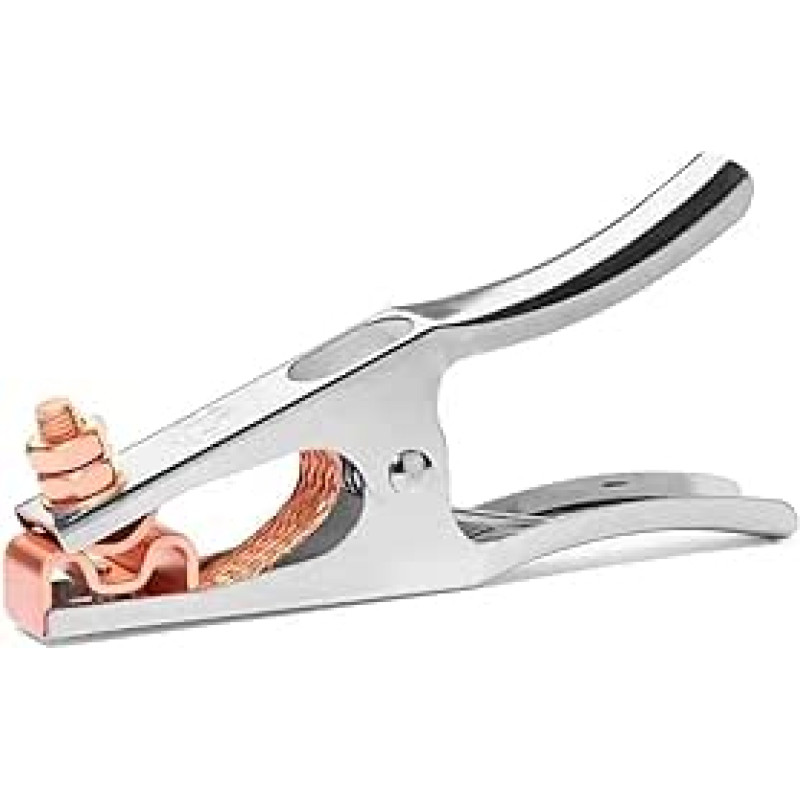 500A galvanizierte elektrische Schweißerdungsklemme, kupferbeschichtete Backe, geflochtene Shunt-Erdungsklemme for sicheres Erdungswerkzeug