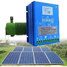 Nuolatinis saulės hibridinis valdiklis 12V 24V 48V vėjo saulės hibridinės sistemos MPPT įkrovimo valdiklis Atsinaujinančios energijos reguliatorius namų vėjo turbinoms, 24V-12000W