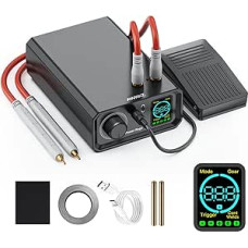 Akumuliatorinis taškinis suvirintuvas, AWithZ 9000W taškinis suvirintuvas UK1, sukamas rankenėle, 100 pavarų, valdymas kojiniu pedalu, 0,1-0,3 mm taškinis suvirintuvas, skirtas 