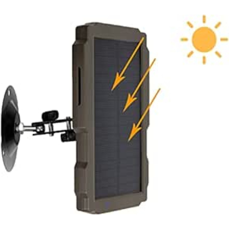 Sonnenkollektor, lauko saulės kolektorius, saulės baterija, skirta 9V HC900 HC801 HC700 HC550 HC300 kelio kamerai HC900 HC801 HC700 HC550 HC300