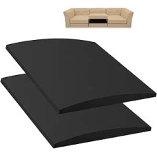 Sofakissenstütze 60x60x5cm Couchkissen-Unterstützung für Schlaffen Sitz, Hochdichter Schaumstoff Sofakissen-Unterstützung Sag-Reparatur-Ersatz, Schwarz, 2 Stück