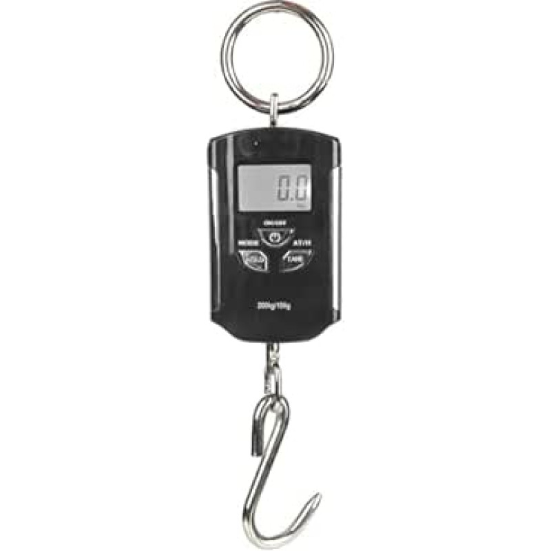 Hängewaage, 200 kg/100 g Angeln, Reise-Hängehakenwaage, elektronisches Wiegen, Waage, robuste Kranwaage mit Hintergrundbeleuchtung