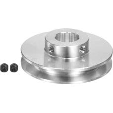 aprūpinimo žemėlapis V tipo skriemulys 12mm Bore 50mm OD vieno griovelio aliuminio lydinys 3-5mm PU apvalaus diržo variklio veleno gręžimo